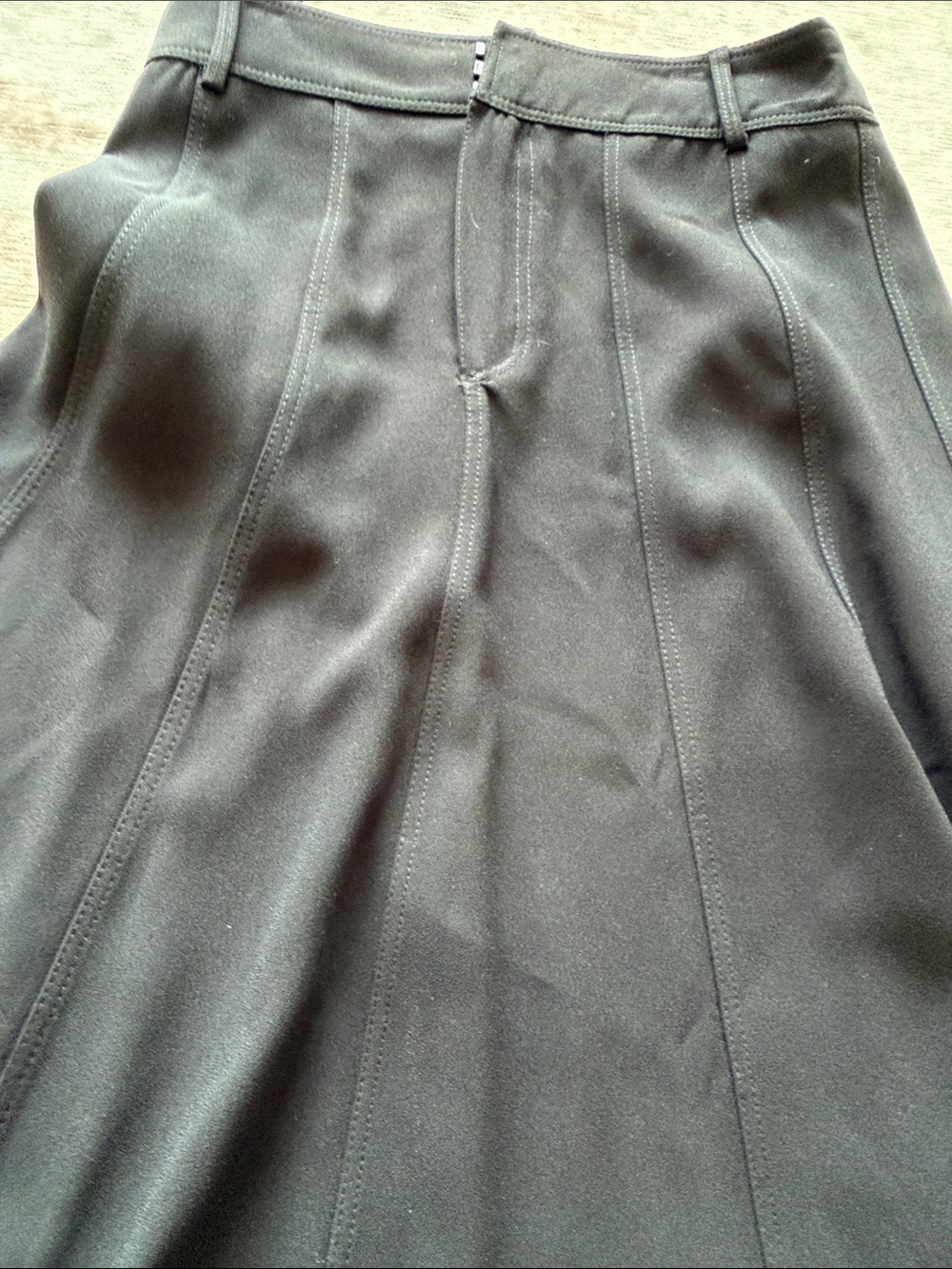 Zara Black Godet Midi Skirt Small - Picture 4 of 5